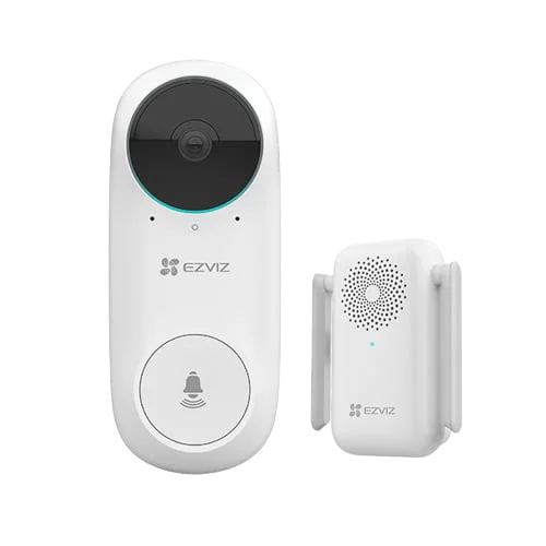 TIMBRE INTELIGENTE WIFI DB2C KIT, 2 MP , AUDIOBIDIRECCIONAL, DETECCION DE PERSONAS SENSOR PIR , BATERIA DE LITIO RECARGABLE DE 5200 MAH, VISION NOCTUR 2