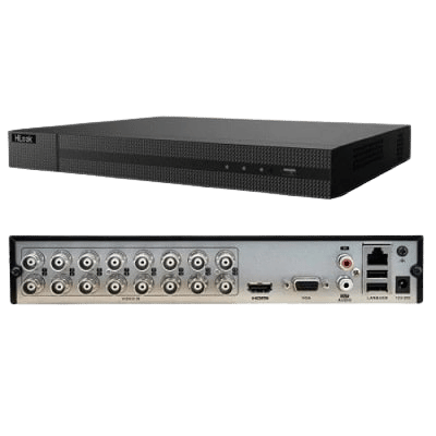 DVR 16CH TURBO 8MP 10TB H265+ 8FPS HDMI/VGA HILOOK AcuSense