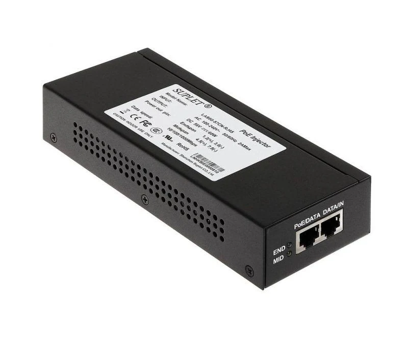 INYECTOR SUPER HI-POE 60WATTS PARA DOMOS HIKVISION