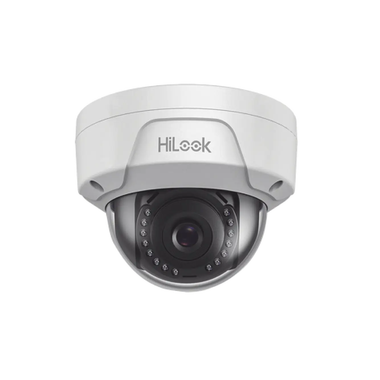 CAMARA IP 2MP DOMO H265+ DWDR 3DNR D/NF2.8 IR30m POE IP67 IK10 SEMIMETAL HILOOK