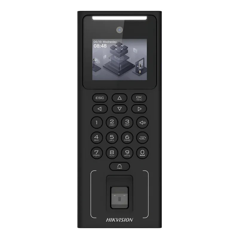 KIT DE RECONOCIMIENTO FACIAL INCLUYE: DS-K1T341AMF TERMINAL DE RECONOCIMIENTO, DS-K4H258S CHAPA MAGNÉTICA, DS-K4H258-LZ BRACKET, DS-K7P03 BOTÓN DE SAL