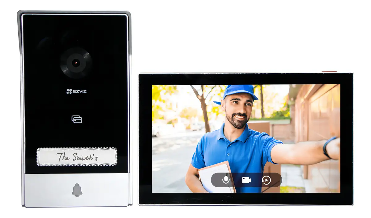 2-wire, gate-opening and unlocking, 7” touch monitor, smart human motion detection, smart RFID unlock (2 tags included), App remote control, 2K resolu