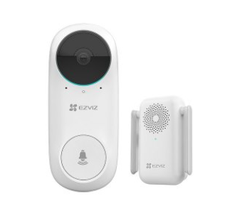 TIMBRE INTELIGENTE WIFI DB2C KIT, 2 MP , AUDIOBIDIRECCIONAL, DETECCION DE PERSONAS SENSOR PIR , BATERIA DE LITIO RECARGABLE DE 5200 MAH, VISION NOCTUR
