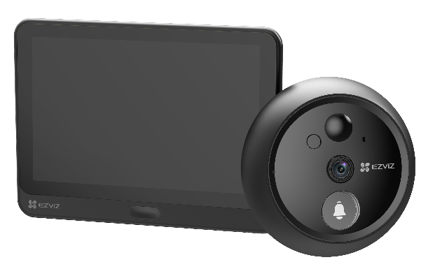 4600mAh Rechargeable Lithium Battery，4.3” Color Screen，Two-way Audio，FHD 1080P，Night Vision Up to 3m，Built-in Chime，MicroSD slot for local storage(up