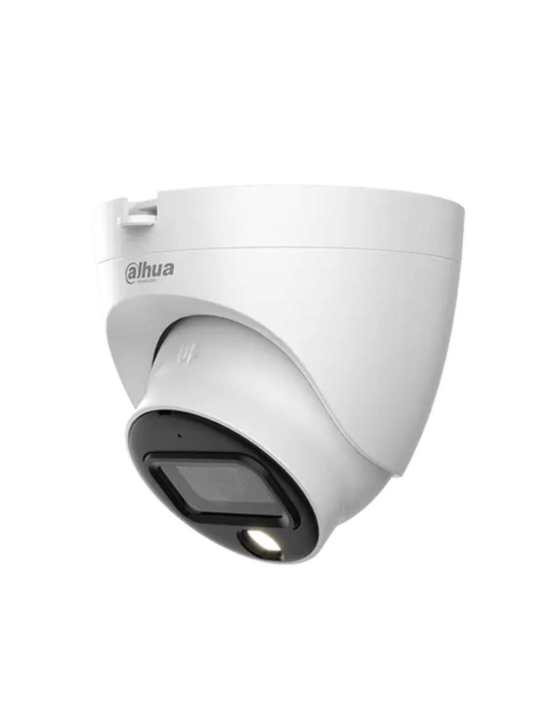 Cámara Análoga Torreta 2MP Smart dual light lente fijo 30m IR 30m LED 130 dB WDR 3DNR con audio IP67 Metal y plástico