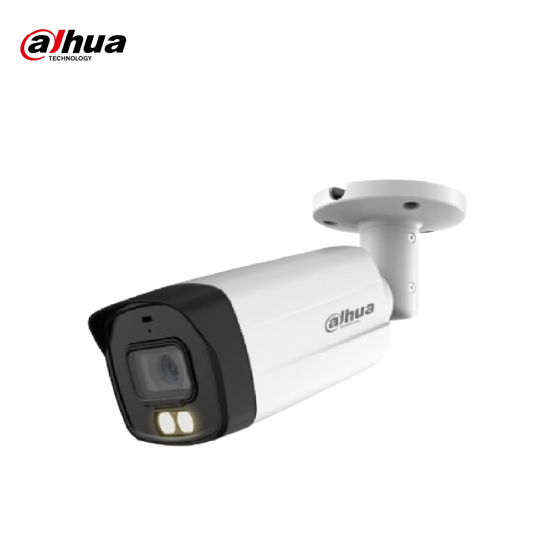 Cámara Análoga Bala 2MP Smart dual light lente fijo 40m IR 40m LED 130 dB WDR 3DNR con audio IP67 Metal y plástico