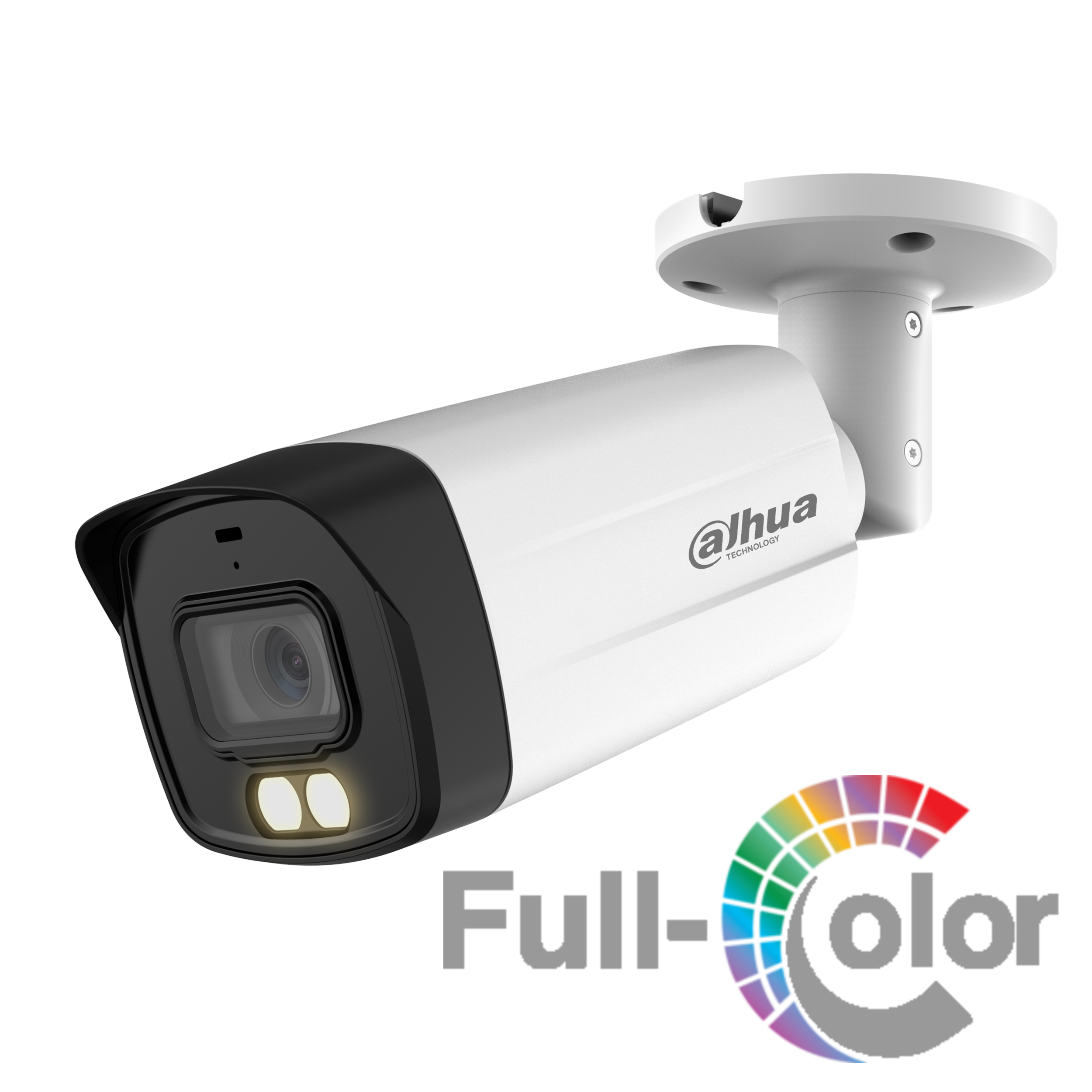 Cámara Análoga Bala 2MP Smart dual light lente fijo 40m IR 40m LED 130 dB WDR 3DNR con audio IP67 Metal