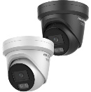 CÁMARA TURRET IP FIJA DE 4 MP CON COLORVU, LUZ HÍBRIDA INTELIGENTE, DETECCIÓN DE PERSONAS Y VEHÍCULOS, MICRÓFONOS DUALES, AUDIO DE ALTA CALIDAD, DISEÑ