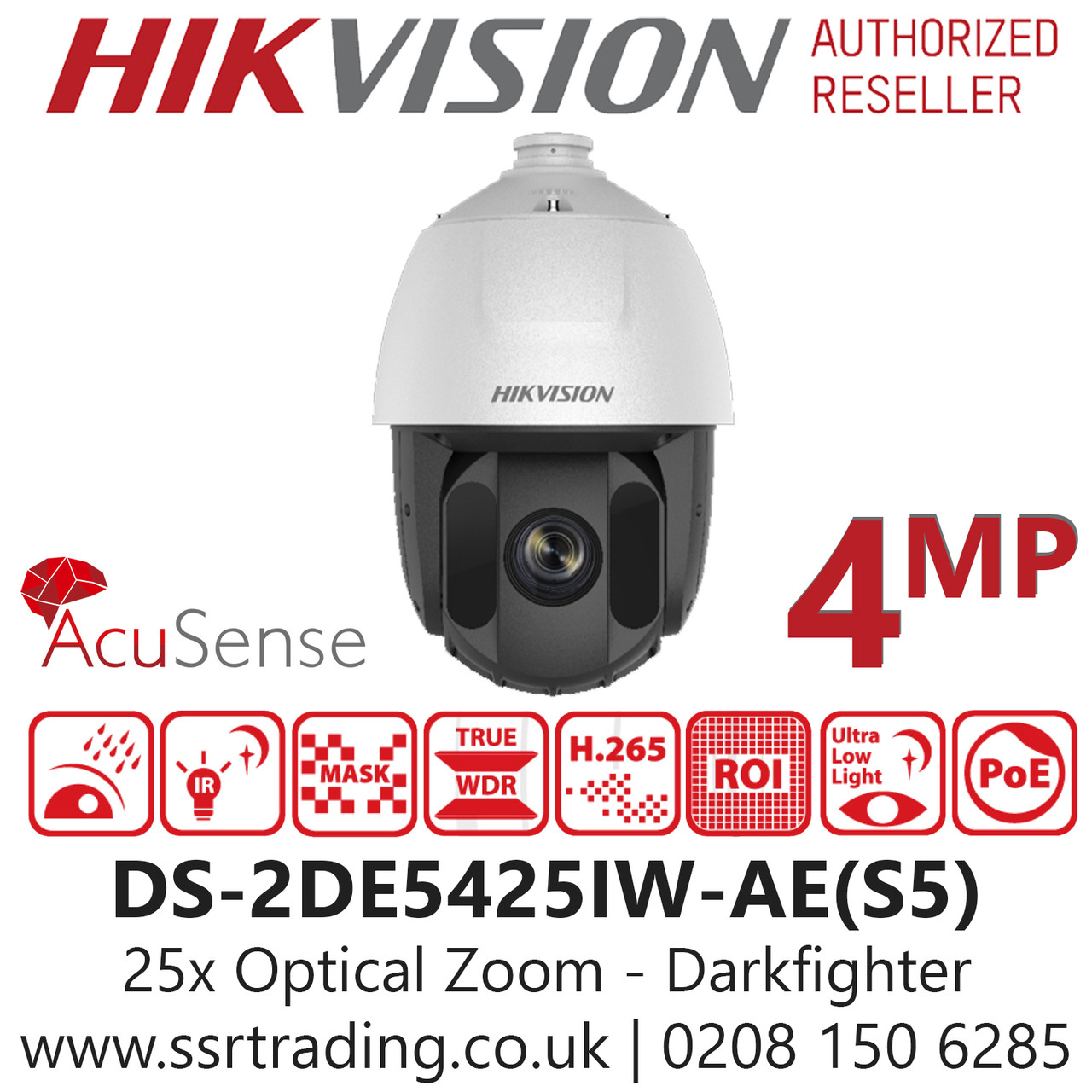 CAMARA DOMO PTZ 4MP DARKF 25XZOOM H265+ IR150m IP66 AcuSense