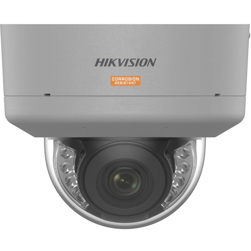 CÁMARA DOMO IP PTRZ DE 4 MP CON TECNOLOGÍA COLORVU PARA IMAGEN A COLOR 24/7, LUZ HÍBRIDA INTELIGENTE, AUDIO BIDIRECCIONAL CON MICRÓFONOS DUALES, WDR R