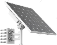 KIT SOLAR / PANEL 80 W + BATERÍA 360 Wh LITIO / PROTECCIÓN IP66 / RS‑485 / 2 SALIDAS 9‑12.6 V DC / CICLOS >500