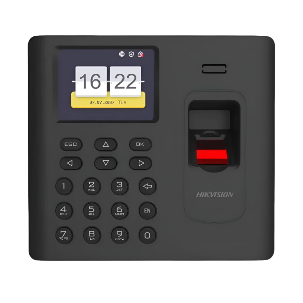 TERMINAL DE ASISTENCIA CON HUELLA CON BATERIA DE RESPALDO REPORTES POR USB LECTOR DE TARJETAS MIREFIRE 1.000 USUARIOS PANTALLA LCD 2.4"