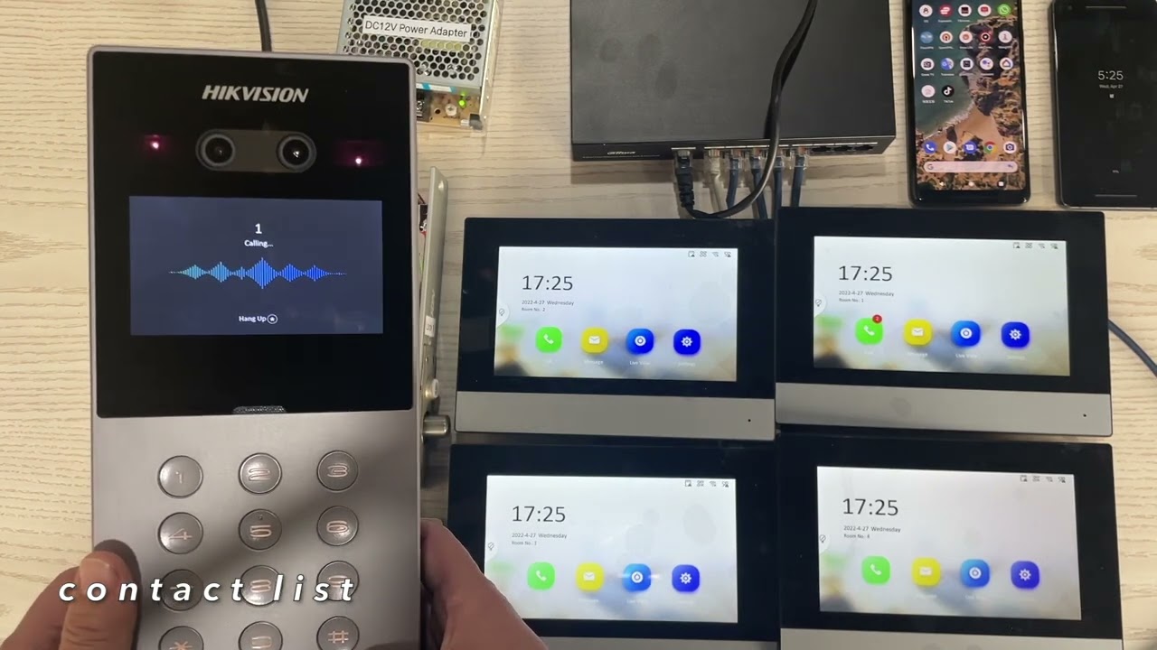 VIDEOPORTERO IP 2MP MULTIAPARTAMENTO CON RECONOCIMIENTO FACIAL
