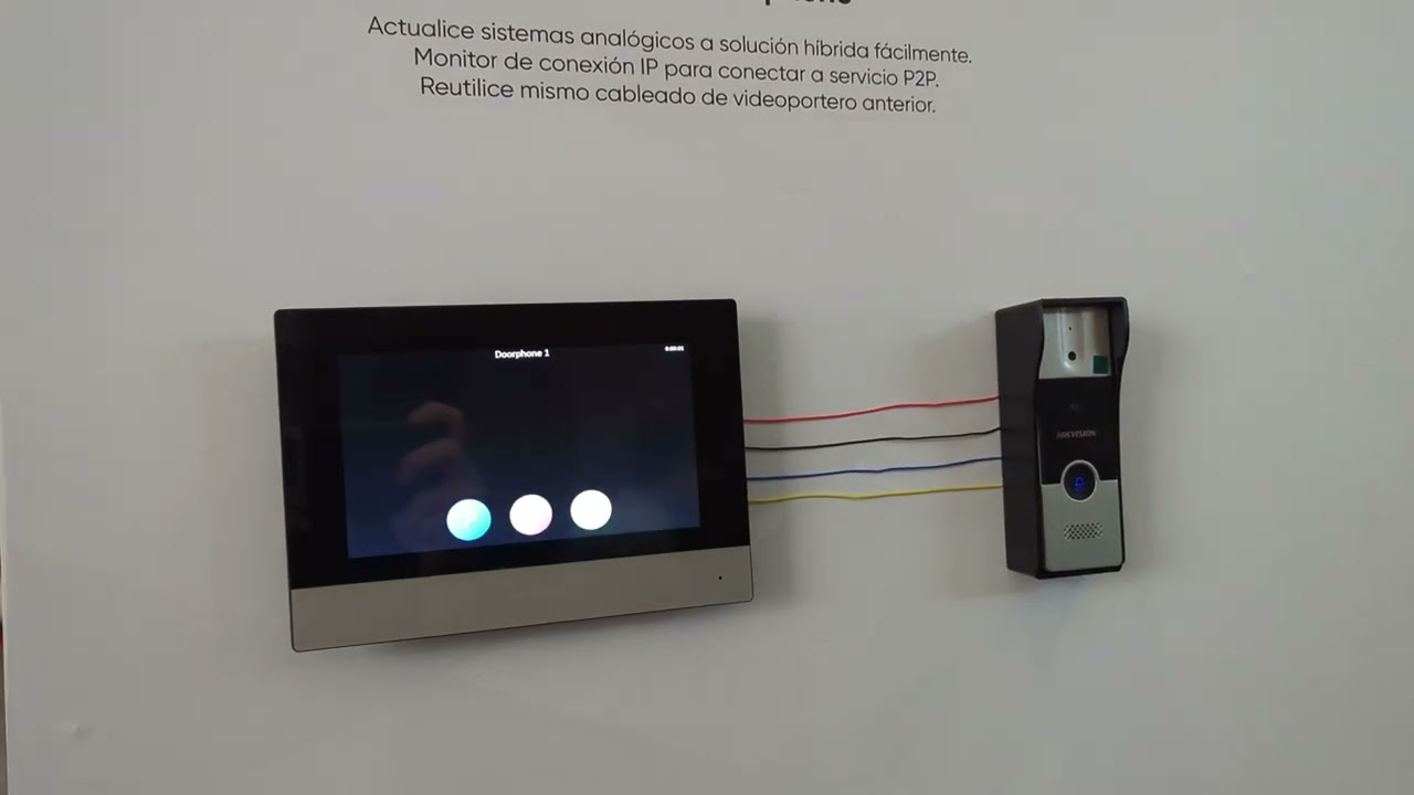 KIT ANALOGO CON FUNCION DE LLAMADA A APP HIK-CONNECT