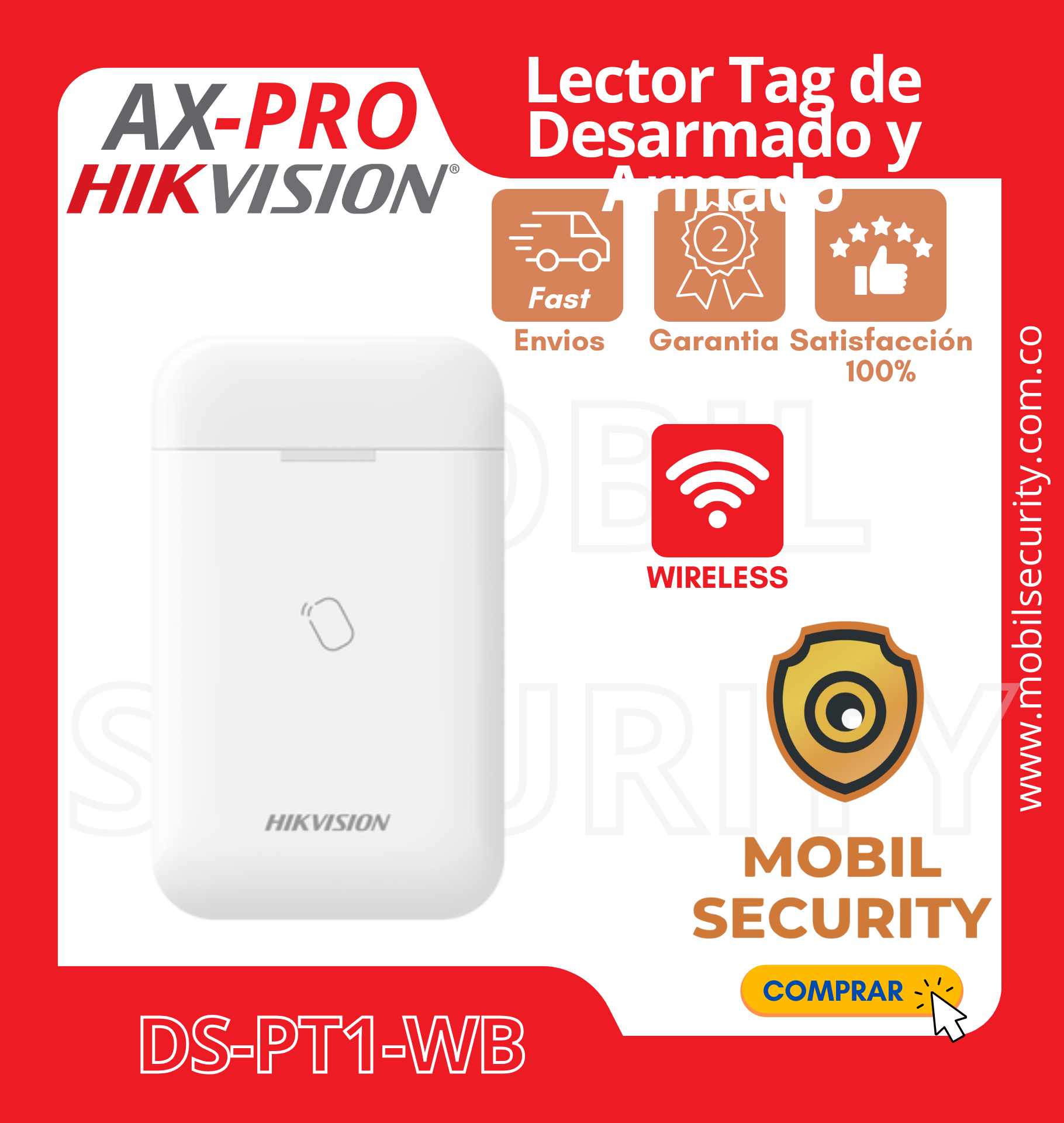 LECTOR DE ETIQUETAS INALAMBRICO COMUNICACIÓN BIDIRECCIONAL DE 433 MHZ DISTANCIA 900M (AREA ABIERTA) 2da generación