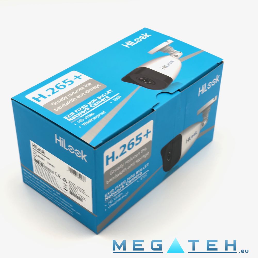 CAMARA IP 4MP BALA H265+ WDR 3DNR D/NF2.8 IR30m POE IP67 SEMIMETAL HILOOK