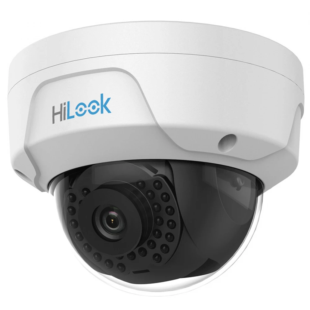 CAMARA IP 4MP DOMO H265+ WDR 3DNR D/NF2.8 IR30m POE IP67 IK10 SEMIMETAL HILOOK